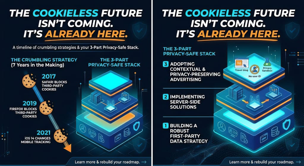 Stop Waiting for Cookie Deprecation: The 3-Part Privacy-Safe Stack You Need Now