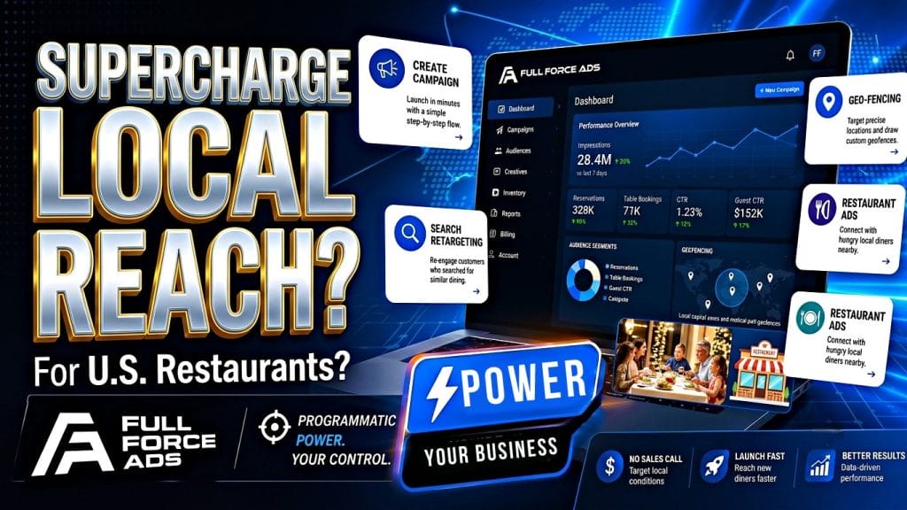 Search Retargeting for U.S. Restaurants: How FullForceAds’ Self‑Serve Platform Supercharges Your Local Reach