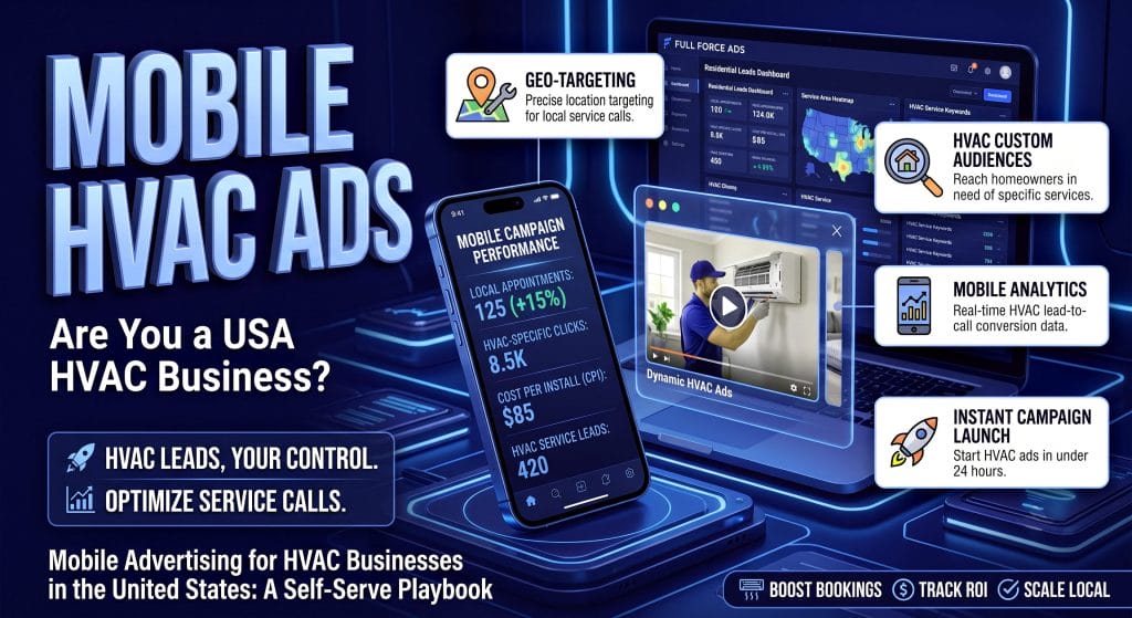 Mobile Advertising for HVAC Businesses in the United States: A Self‑Serve Playbook