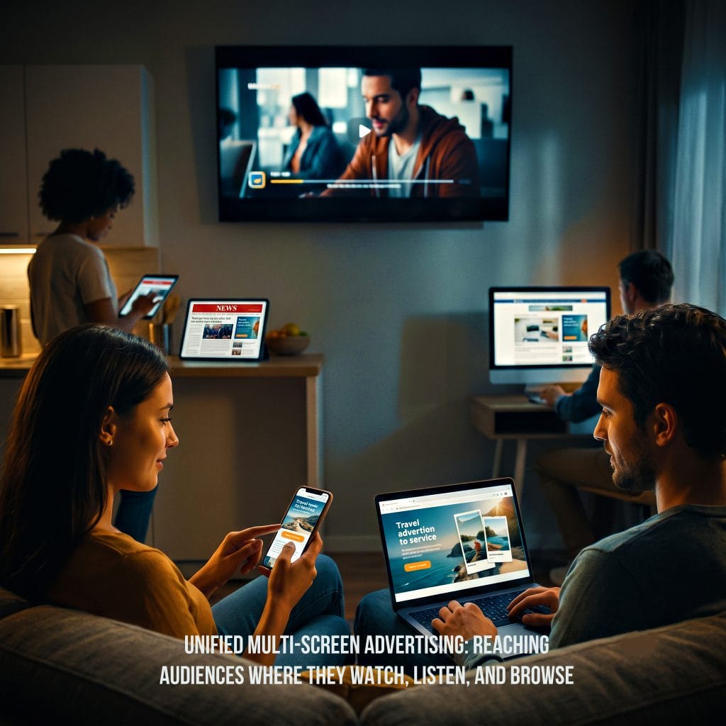 Unified Multi-Screen Advertising: Reaching Audiences Where They Watch, Listen, and Browse