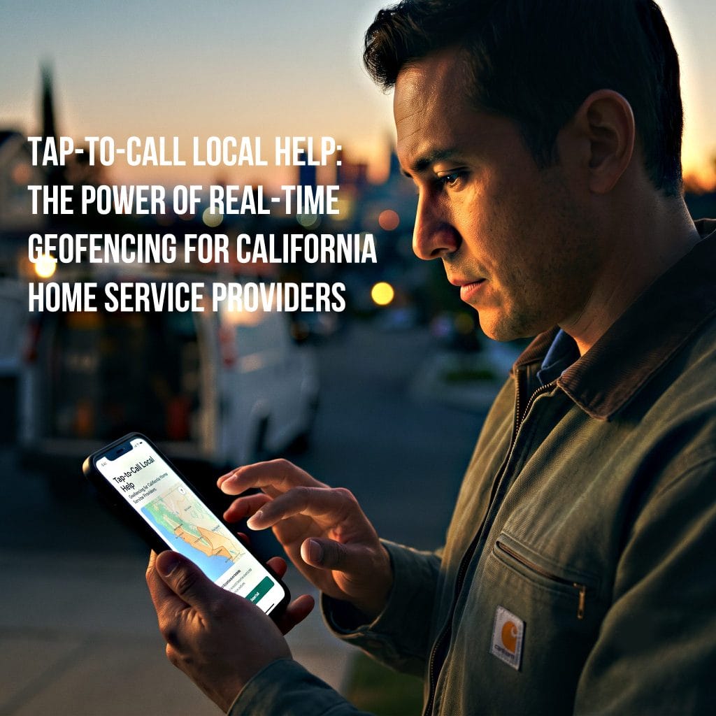 Tap-to-Call Local Help: The Power of Real-Time Geofencing for California Home Service Providers
