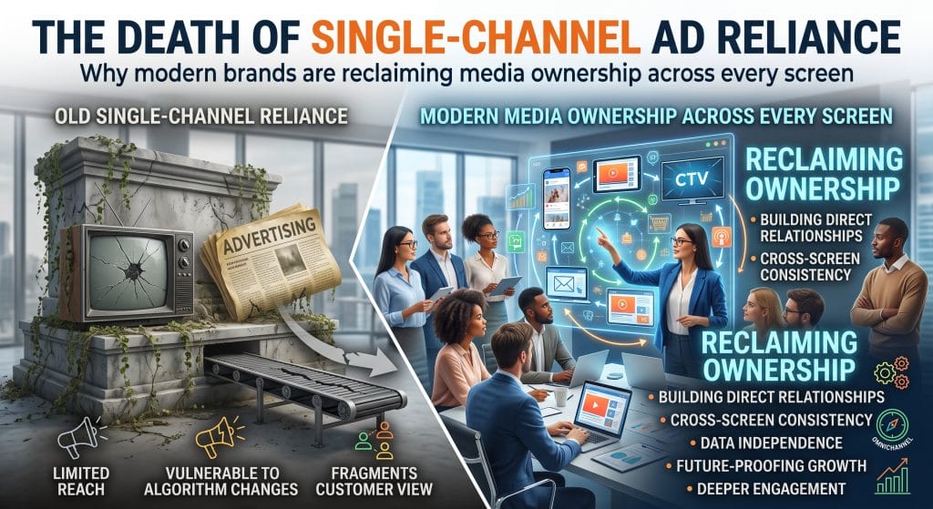 The Death of Single-Channel Ad Reliance: Why modern brands are reclaiming media ownership across every screen