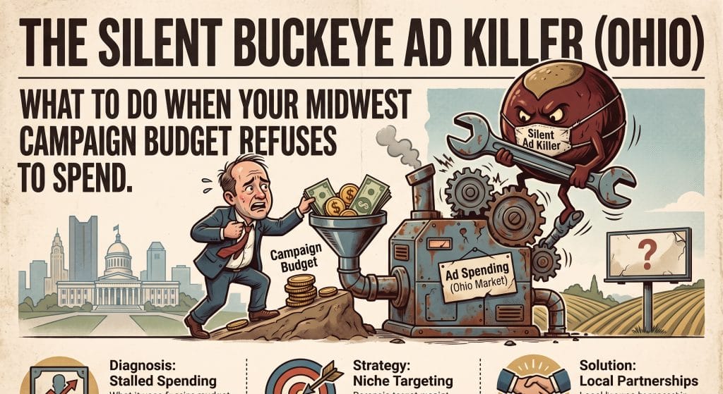 The Silent Buckeye Ad Killer (Ohio): What to do when your Midwest campaign budget refuses to spend.