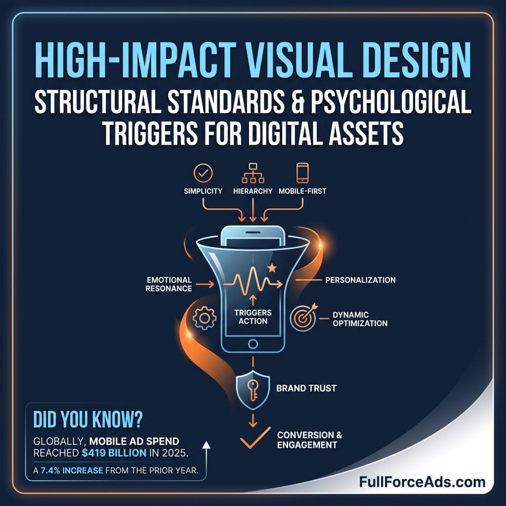 Visual design that converts: structural standards and psychological triggers for digital ads