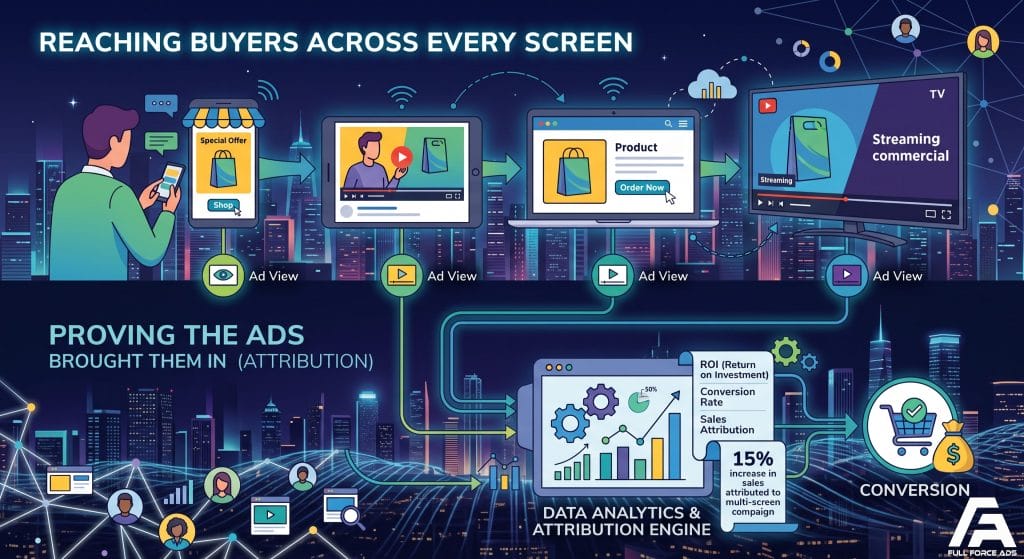 Reaching buyers across every screen, and proving the ads brought them in