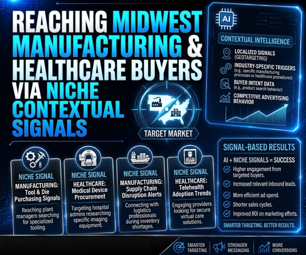 Reaching Midwest Manufacturing and Healthcare Buyers via Niche Contextual Signals