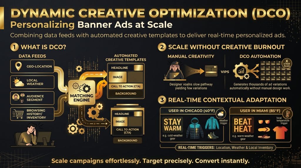 Dynamic Creative Optimization (DCO): Personalizing Banner Ads at Scale